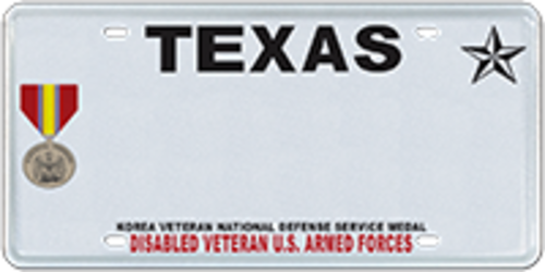 Disabled Veteran with Korean War National Defense Service Medal