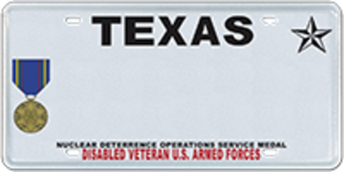 Disabled Veteran with Nuclear Deterrence Operations Service Medal