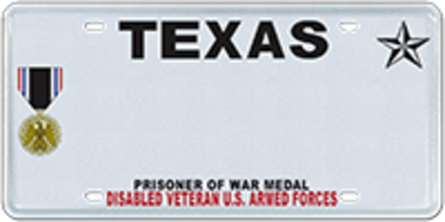 Disabled Veteran with Prisoner of War Medal