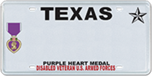 Disabled Veteran with Purple Heart Medal