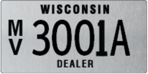 Motor Vehicle Dealer Plates  